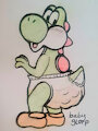 Yoshi's Big Accident by babyglorp