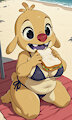 Female Reuben at the beach by EBIL64