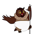 pole dancin owl by orchua
