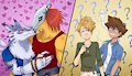 Commission - Digimon Couple by Tejedora