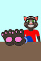 Tom's feet on the table by TheFurryTree