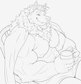 Drinking tea but in muscles by strongpiano