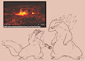 Typhlosion, the Volcano Pokemon