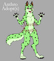 Mint Chocolate Chip Dog Fursona Adopt by DafuArts