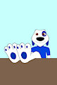 Hank's feet on the table by TheFurryTree