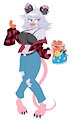 opossum girl by NoriNoir