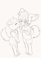 fanart sketch for minishadefox