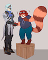 [Commission] Meeting a Fan by MirrTheRedPanda