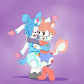 Will and Marshy hugs COMM by BurstClouds