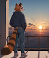 He looks towards the sunrise the future looks bright. by TowerSmash1