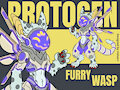 (SOLD) Protogen Furry Wasp
