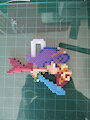 Athena Mermaid Perler by ryuuiaryuusei