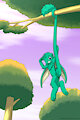 Hanging on a tree with my tail by Marwan