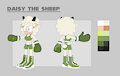 Daisy the sheep ref sheet by SilentHex