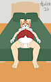 Pregnant Vanilla the Rabbit in a Diaper by BabyAzalea