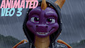 [AI Animated] Spyro in the rain by Kalli9920