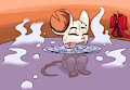 Mina Soaking After a Hard Night's Adventure by Billblok