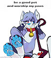Paw worship starts now~ 💦🐾 by DouglasCat
