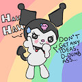 Historians say Kuromi and My Melody were roommates by BuddyUnicorn777