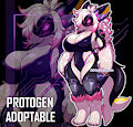 [ADOPTABLE] / Curvy Fur Orca Protogen by Serandres