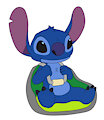 Stitch in an Escape Seat (Commission) by Tho6Who4e2000