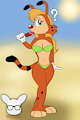Fem Bonkers at the Beach by KendraEevee