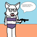Nadja's Beach Target Practice