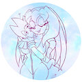 Sky and Her Crimson Wisp by MelSky