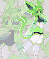ALIEN SHINY ESPEON POKEMON ADOPTABLE by arianeko