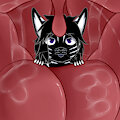 Kitten's Last Peek by Lysergia
