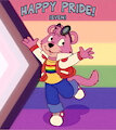 Snagglepuss Pride Month piece (TGAG Nelvana style) by Chimaera