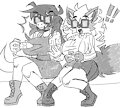 Dixie and Jade The Gaming Nerds Gals by Thomaswriter2