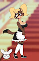 Beatrice as a French Maid by KendraEevee