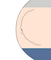 pregnant shout belly close up by postalgoober