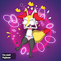 Scarlet attacked by a Psychic-type attack by PonPonTheDreambunny