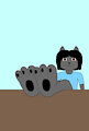 Gordy's feet on the table by TheFurryTree
