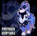 [ADOPTABLE] / Curvy Skybyte Protogen by Serandres