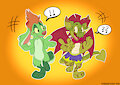 The fuzzy/scaly duo! by Foxlover91