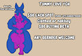 Tummy love YCH by chonkyburr