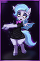 Lucky Roll as a Sparkling Vampire Goth Mummy Batpony. by Stoopedhooy