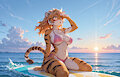 Mornings First Waves by digitalpawprints