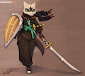 Commission - Cora - battle Ronin by Bear213