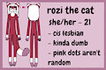 sfw rozi ref sheet by kittydeer
