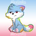 Umkashka covered in paint sticker :3 by AlexUmkaArt