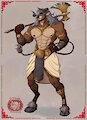 Minotaur warrior - Adoptable by ottobum