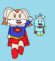 Cream And Cheese As Supergirl And Krypto by jeremycrimson