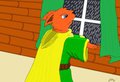 rainy day by squirrelette