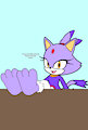 Blaze's feet on the table by TheFurryTree