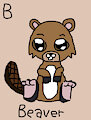 Beaver in AngesSZ's Animal Alphabet Cards by NickJrBunniesFan