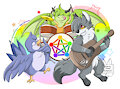 Furry Rock Band by fennekfuchs